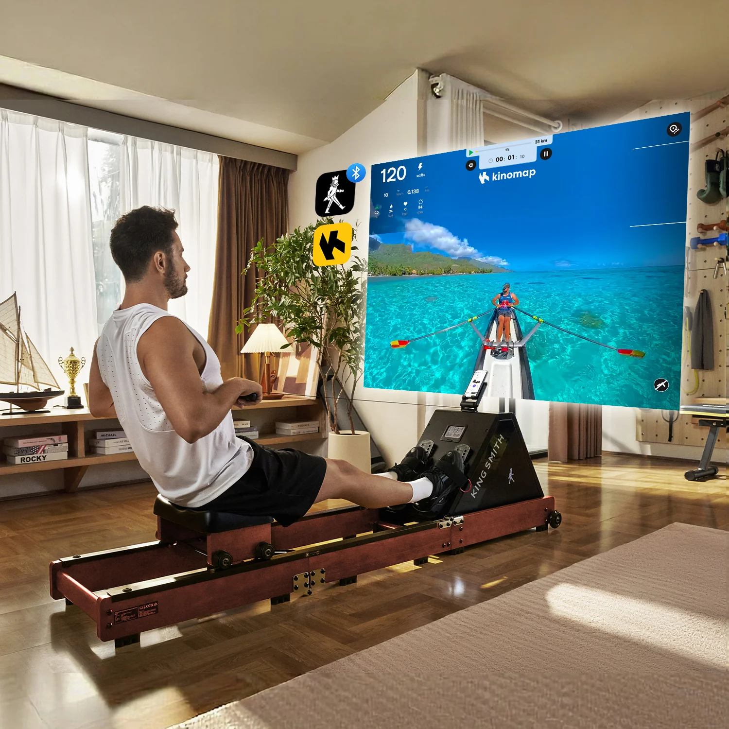 WR20 Foldable Water Rowing Machine - Image 12