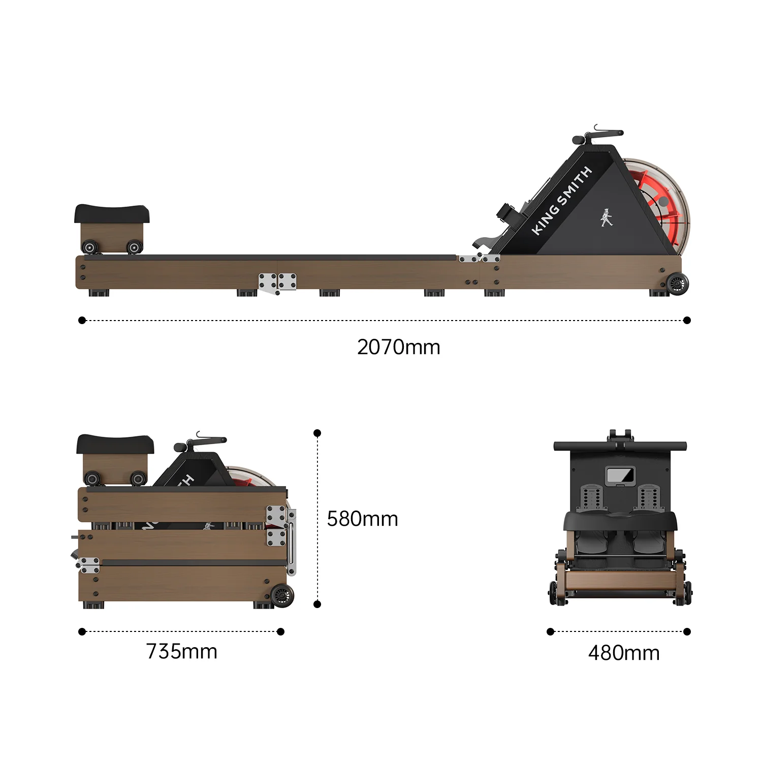 WR20 Foldable Water Rowing Machine - Image 4